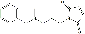 1-{3-[benzyl(methyl)amino]propyl}-2,5-dihydro-1H-pyrrole-2,5-dione 结构式