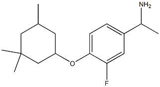 1-{3-fluoro-4-[(3,3,5-trimethylcyclohexyl)oxy]phenyl}ethan-1-amine 结构式