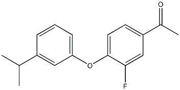 1-{3-fluoro-4-[3-(propan-2-yl)phenoxy]phenyl}ethan-1-one 结构式