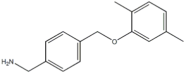 1-{4-[(2,5-dimethylphenoxy)methyl]phenyl}methanamine 结构式