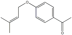 1-{4-[(3-methylbut-2-en-1-yl)oxy]phenyl}ethan-1-one 结构式