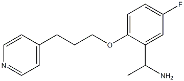 1-{5-fluoro-2-[3-(pyridin-4-yl)propoxy]phenyl}ethan-1-amine 结构式