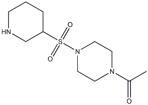 1-acetyl-4-(piperidin-3-ylsulfonyl)piperazine 结构式