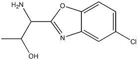 1-amino-1-(5-chloro-1,3-benzoxazol-2-yl)propan-2-ol 结构式