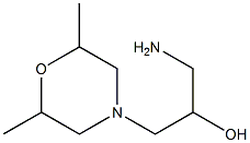 1-amino-3-(2,6-dimethylmorpholin-4-yl)propan-2-ol 结构式