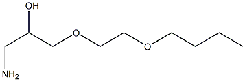 1-amino-3-(2-butoxyethoxy)propan-2-ol 结构式