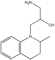 1-amino-3-(2-methyl-1,2,3,4-tetrahydroquinolin-1-yl)propan-2-ol 结构式
