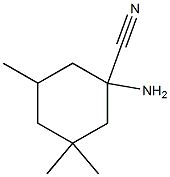 1-amino-3,3,5-trimethylcyclohexane-1-carbonitrile 结构式