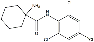 1-amino-N-(2,4,6-trichlorophenyl)cyclohexane-1-carboxamide 结构式