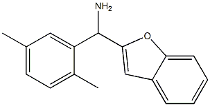 1-benzofuran-2-yl(2,5-dimethylphenyl)methanamine 结构式