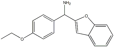 1-benzofuran-2-yl(4-ethoxyphenyl)methanamine 结构式