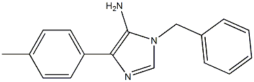 1-benzyl-4-(4-methylphenyl)-1H-imidazol-5-amine 结构式