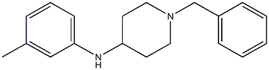 1-benzyl-N-(3-methylphenyl)piperidin-4-amine 结构式