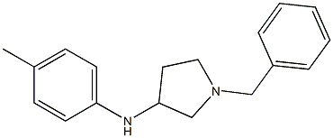 1-benzyl-N-(4-methylphenyl)pyrrolidin-3-amine 结构式