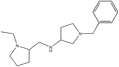 1-benzyl-N-[(1-ethylpyrrolidin-2-yl)methyl]pyrrolidin-3-amine 结构式