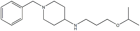 1-benzyl-N-[3-(propan-2-yloxy)propyl]piperidin-4-amine 结构式