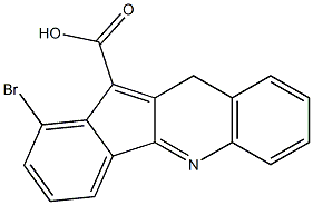 1-bromo-10H-indeno[1,2-b]quinoline-11-carboxylic acid 结构式