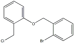 1-bromo-2-[2-(chloromethyl)phenoxymethyl]benzene 结构式