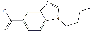 1-butyl-1H-1,3-benzodiazole-5-carboxylic acid 结构式