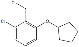 1-chloro-2-(chloromethyl)-3-(cyclopentyloxy)benzene 结构式