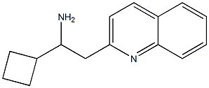 1-cyclobutyl-2-(quinolin-2-yl)ethan-1-amine 结构式