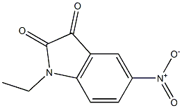 1-ethyl-5-nitro-2,3-dihydro-1H-indole-2,3-dione 结构式