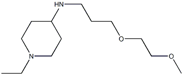 1-ethyl-N-[3-(2-methoxyethoxy)propyl]piperidin-4-amine 结构式