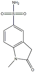 1-methyl-2-oxoindoline-5-sulfonamide 结构式