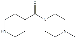 1-methyl-4-(piperidin-4-ylcarbonyl)piperazine 结构式