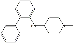 1-methyl-N-(2-phenylphenyl)piperidin-4-amine 结构式