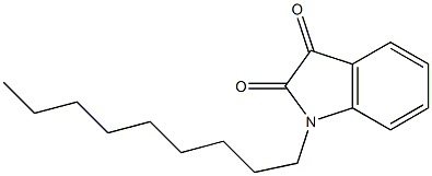 1-nonyl-2,3-dihydro-1H-indole-2,3-dione 结构式