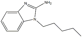 1-pentyl-1H-1,3-benzodiazol-2-amine 结构式