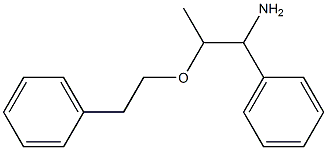 1-phenyl-2-(2-phenylethoxy)propan-1-amine 结构式