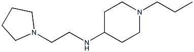 1-propyl-N-[2-(pyrrolidin-1-yl)ethyl]piperidin-4-amine 结构式