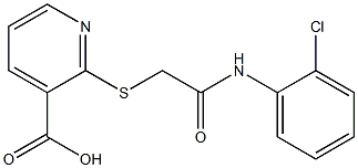 2-({[(2-chlorophenyl)carbamoyl]methyl}sulfanyl)pyridine-3-carboxylic acid 结构式