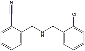 2-({[(2-chlorophenyl)methyl]amino}methyl)benzonitrile 结构式