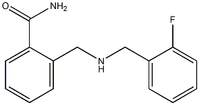 2-({[(2-fluorophenyl)methyl]amino}methyl)benzamide 结构式