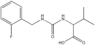 2-({[(2-fluorophenyl)methyl]carbamoyl}amino)-3-methylbutanoic acid 结构式