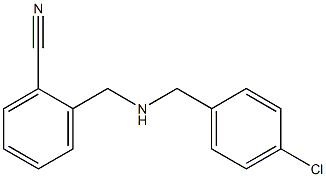 2-({[(4-chlorophenyl)methyl]amino}methyl)benzonitrile 结构式