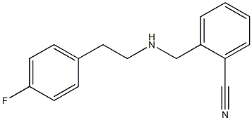 2-({[2-(4-fluorophenyl)ethyl]amino}methyl)benzonitrile 结构式