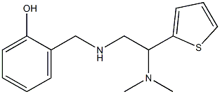 2-({[2-(dimethylamino)-2-(thiophen-2-yl)ethyl]amino}methyl)phenol 结构式