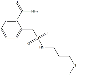 2-({[3-(dimethylamino)propyl]sulfamoyl}methyl)benzene-1-carbothioamide 结构式
