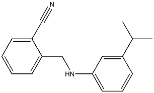 2-({[3-(propan-2-yl)phenyl]amino}methyl)benzonitrile 结构式