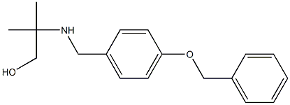 2-({[4-(benzyloxy)phenyl]methyl}amino)-2-methylpropan-1-ol 结构式