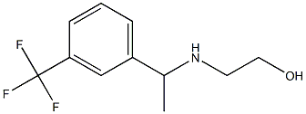 2-({1-[3-(trifluoromethyl)phenyl]ethyl}amino)ethan-1-ol 结构式