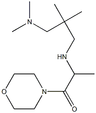 2-({2-[(dimethylamino)methyl]-2-methylpropyl}amino)-1-(morpholin-4-yl)propan-1-one 结构式