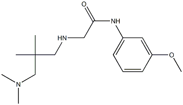 2-({2-[(dimethylamino)methyl]-2-methylpropyl}amino)-N-(3-methoxyphenyl)acetamide 结构式