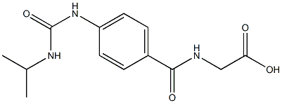 2-({4-[(propan-2-ylcarbamoyl)amino]phenyl}formamido)acetic acid 结构式