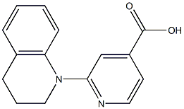 2-(1,2,3,4-tetrahydroquinolin-1-yl)pyridine-4-carboxylic acid 结构式