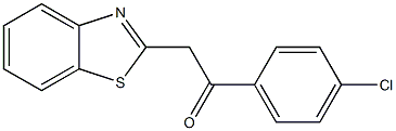 2-(1,3-benzothiazol-2-yl)-1-(4-chlorophenyl)ethan-1-one 结构式